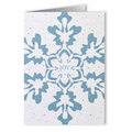 Plantable Seed Paper Holiday Greeting Card - - Joy (Snowflake)